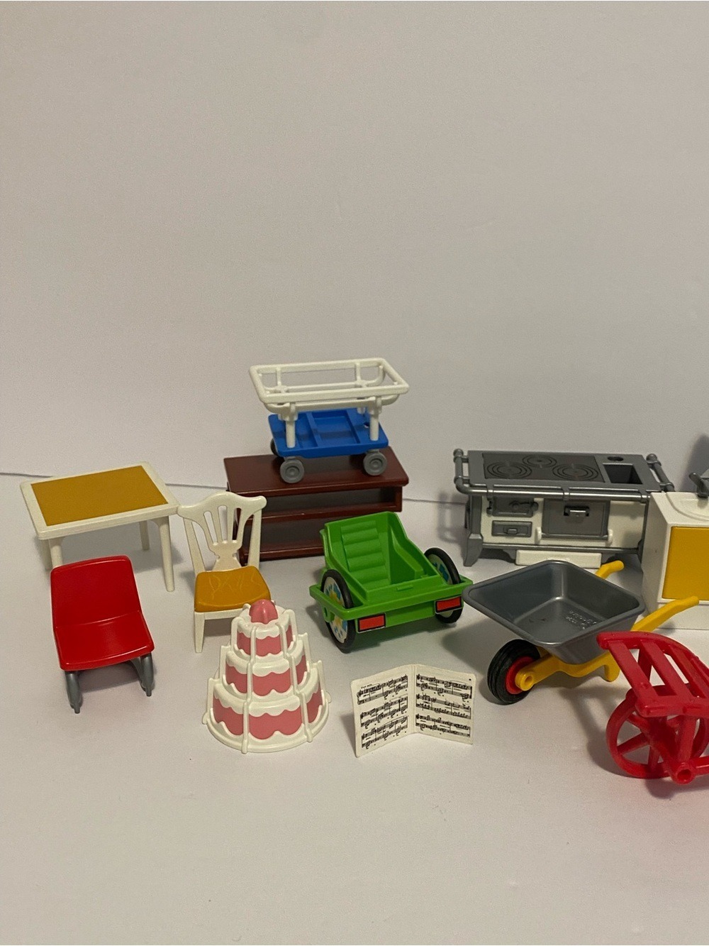 Playmobil Accessories Lot Chair Wagon Cake Dentist Dollhouse Figure Bundle Toys - Picture 2 of 5